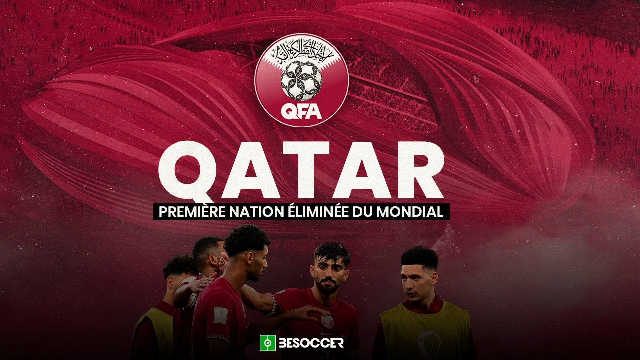 Le Qatar, première équipe éliminée du Mondial 2022. BeSoccer