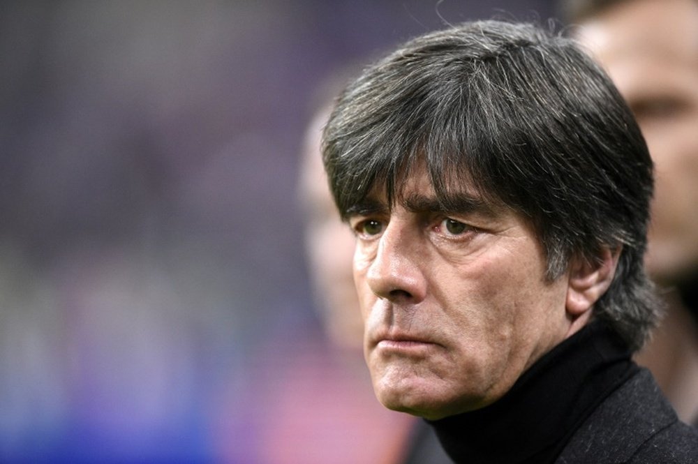El técnico alemán, contento con el partido de los alemanes. AFP