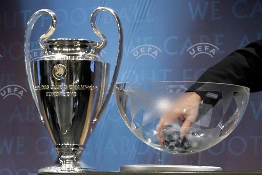 The UEFA Champions League trophy. AFP