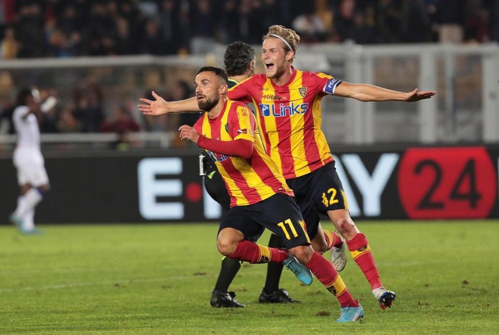 El Lecce ganó a la Sampdoria. AFP