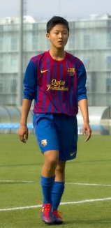 Lee Seung Woo, jugador coreano del Juvenil A del Barcelona. Alfarocort3z.