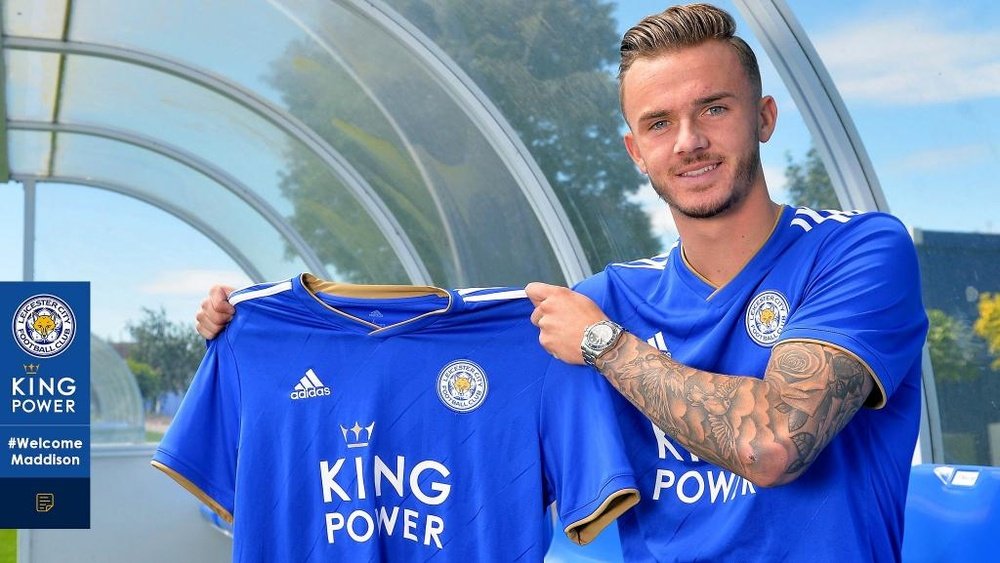 Maddison has made the move to the King Power. Twitter/LCFC