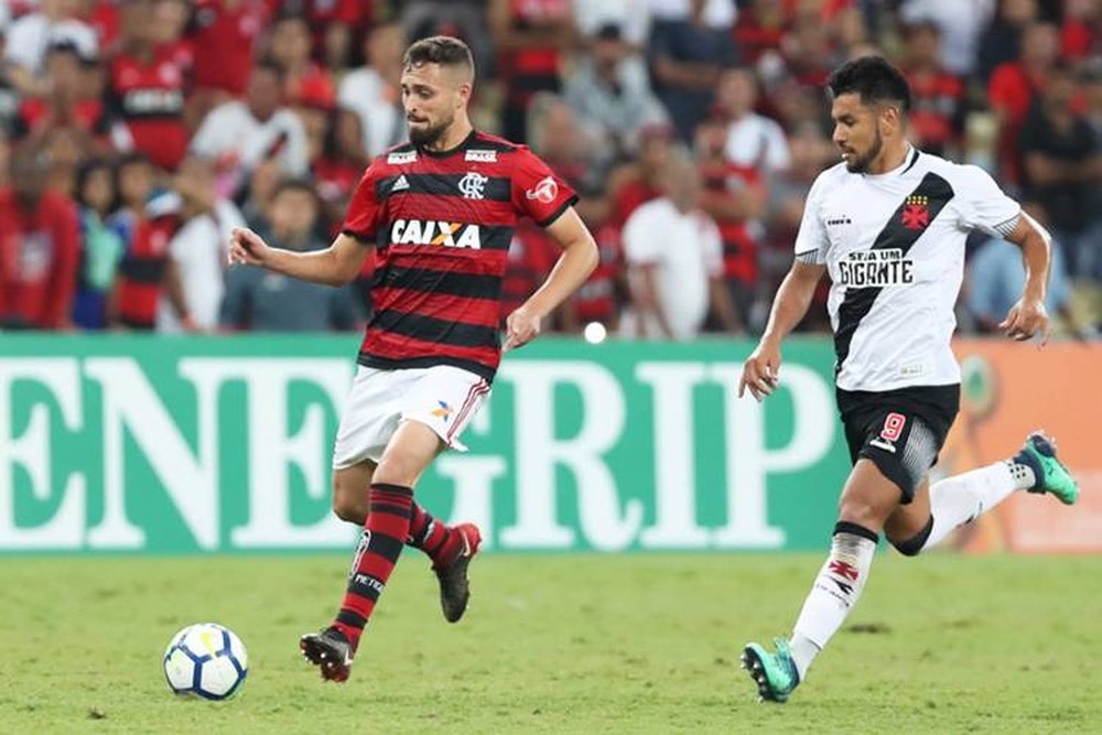 Milan de nouveau intéressé par un joueur du Flamengo. AFP