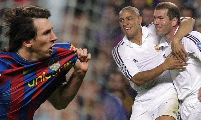 Messi pediu a camisa de Zidane. BeSoccer