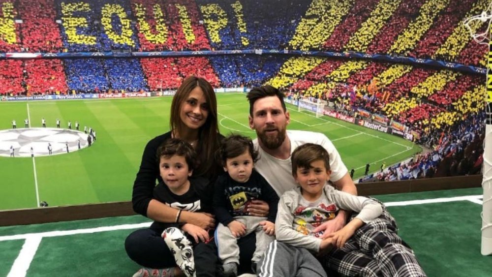 El emotivo mensaje de Antonella a Messi por el Día de Padre. Instagram/antonellarocuzzo