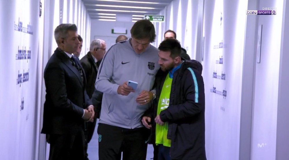 Messi, concentrado. Captura/BeINSports