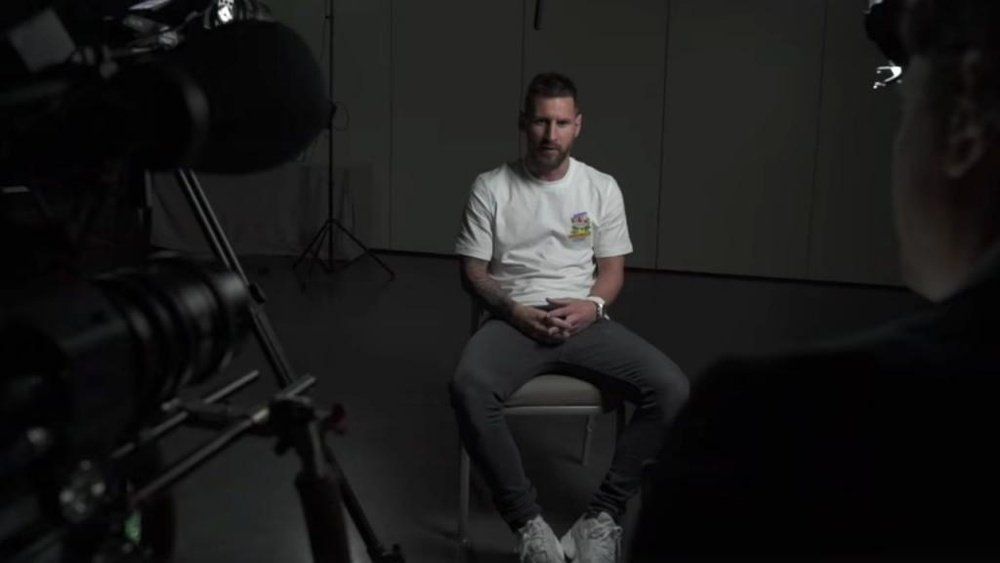 Leo Messi spoke about his career objectives. Screenshot/FIFATV