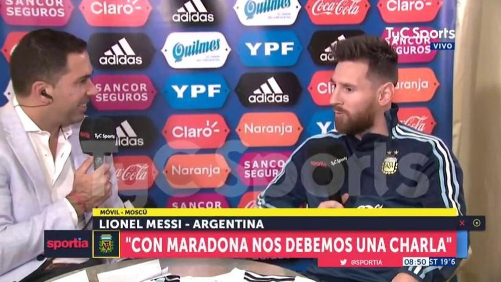 Messi se prontificou a caminhar mais de 70 km. Twitter/Sportia