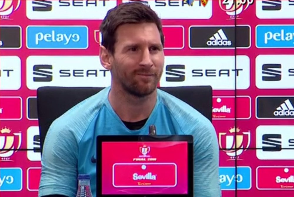 Messi was puzzled by claims he wanted to leave Barca. Captura/GOL