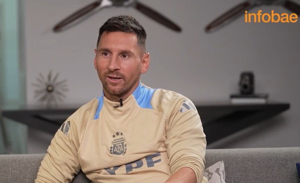 Messi spoke about Real Madrid's form. Screenshot/Infobae