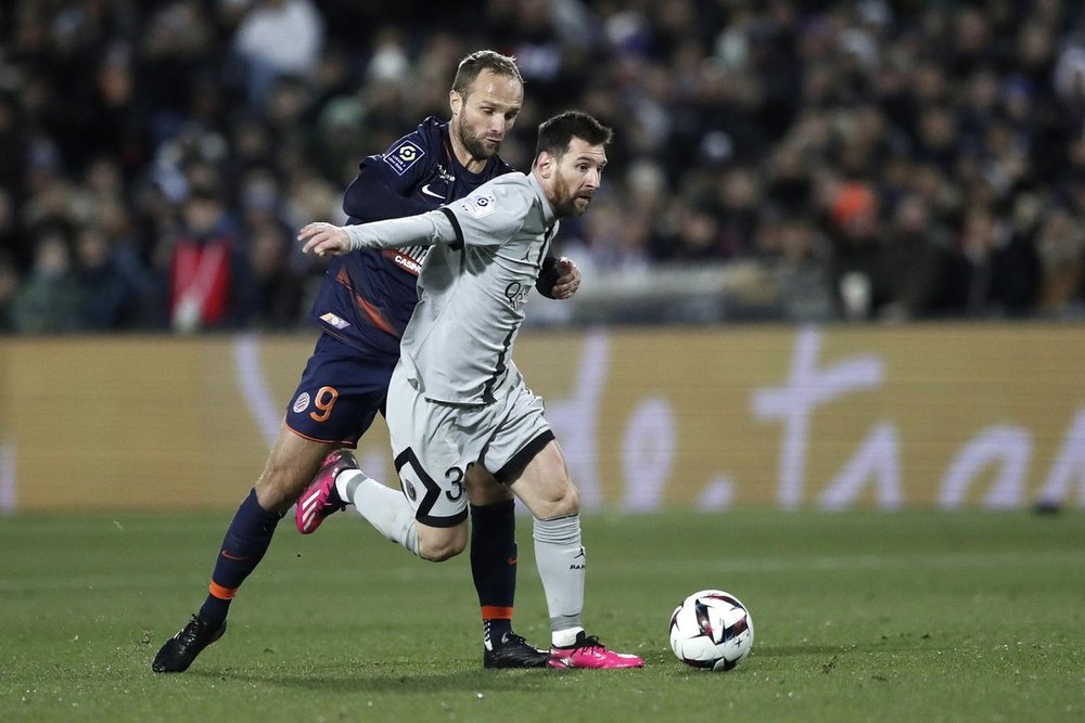 Messi lideró la victoria del PSG ante el Montpellier. EFE