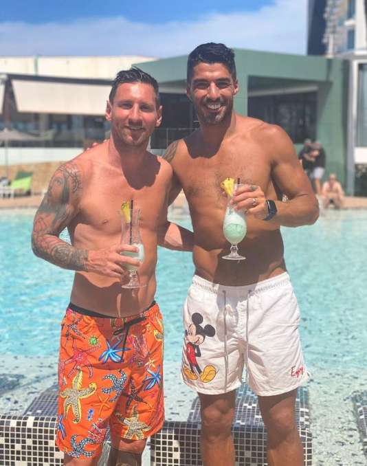 Messi e Suárez férias ibiza 2021 barcelona