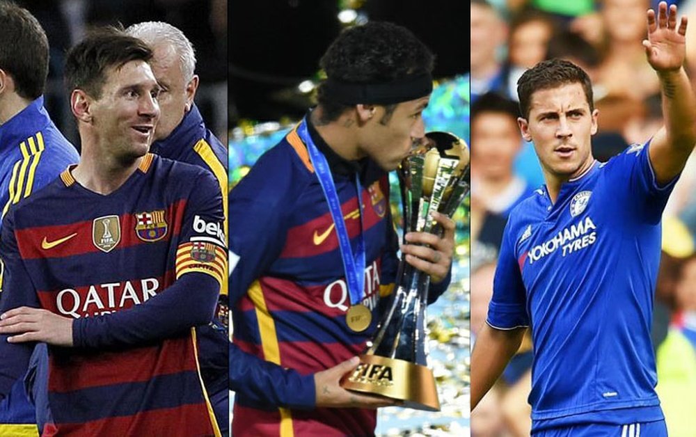 Leo Messi, Neymar y Eden Hazard, top 3 de futbolistas más valiosos. BeSoccer
