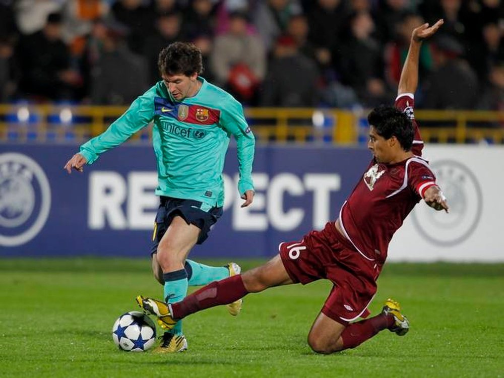 Messi is yet to score past Rhyzikov. EFE