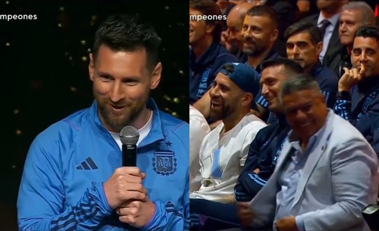 Messi ama el 'fulbo'. Captura/DSports