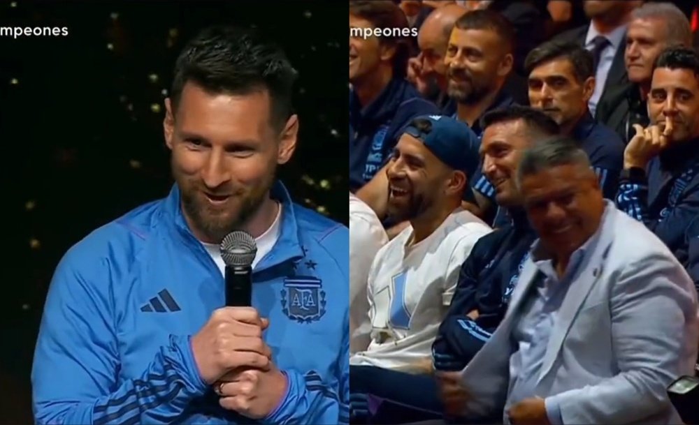 Messi ama el 'fulbo'. Captura/DSports