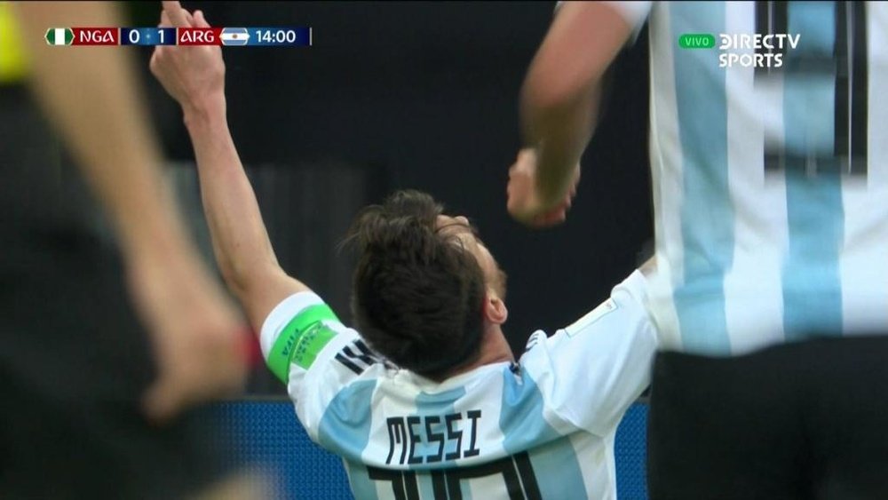 Banega y Messi armaron un gran gol. Captura/DIRECTVSports