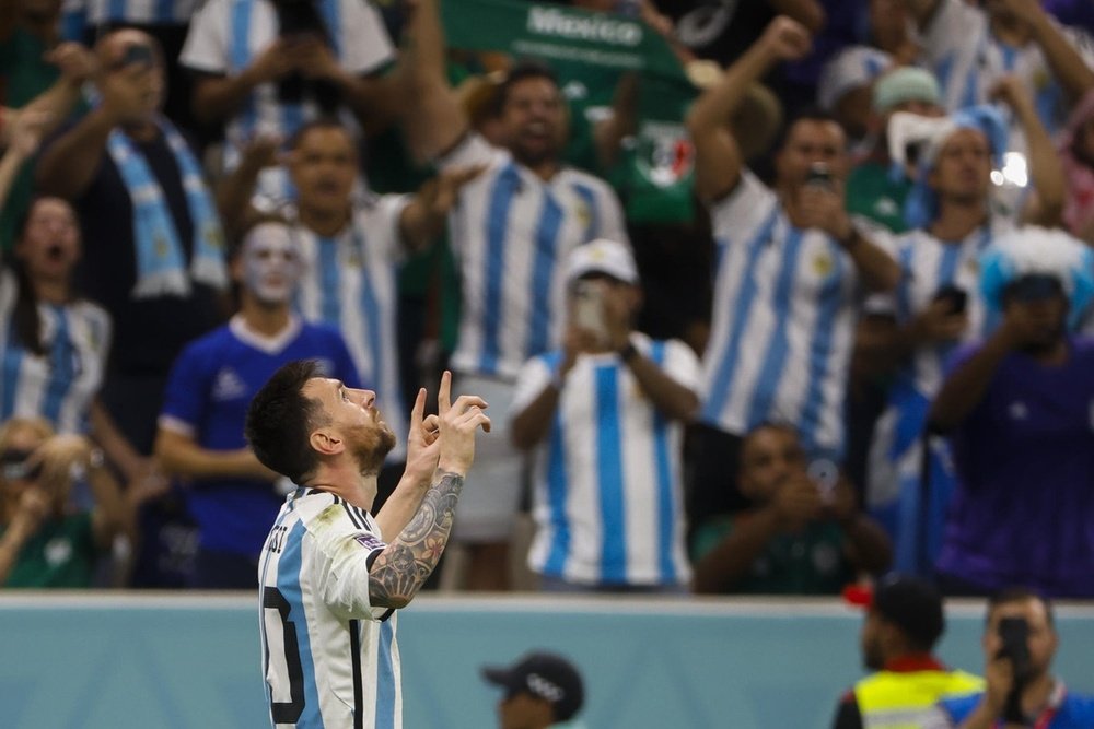 Argentina sit second in Group C with three points. EFE