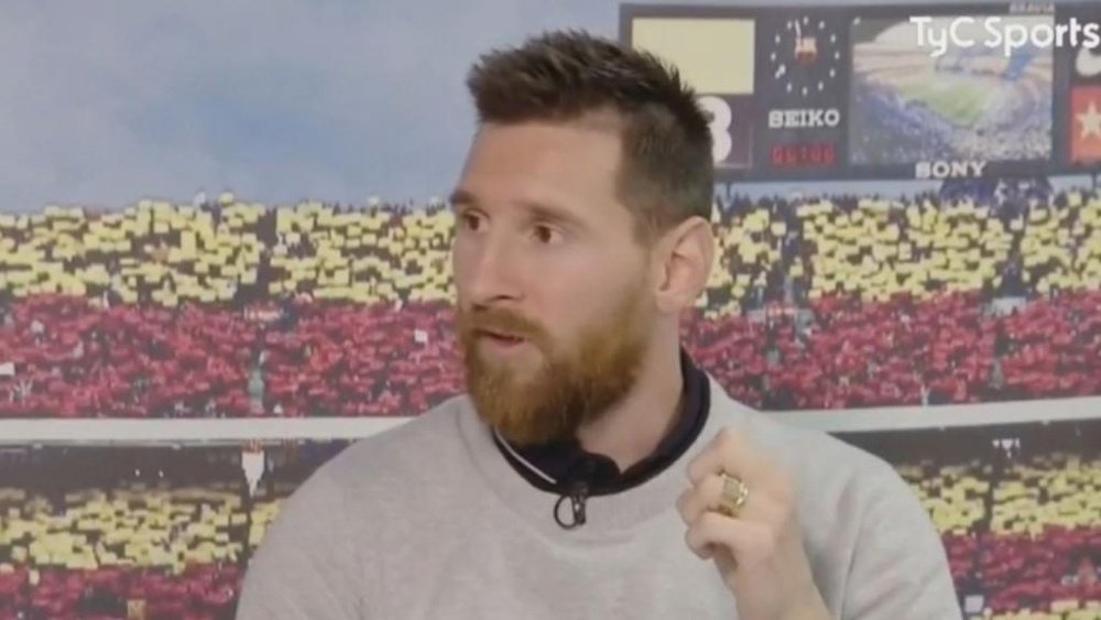 Messi pasa revista: la Copa América, la 'albiceleste', el VAR. Captura/TyCSports