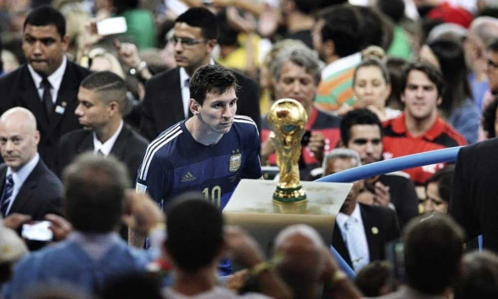 Messi, el único rescoldo de la final de 2014. AFP