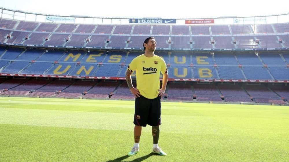 Messi retrouve le Camp Nou. Instagram/LeoMessi