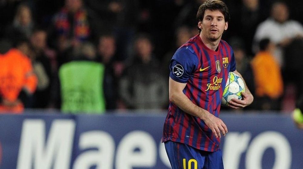 Messi firmó su único repóker. AFP