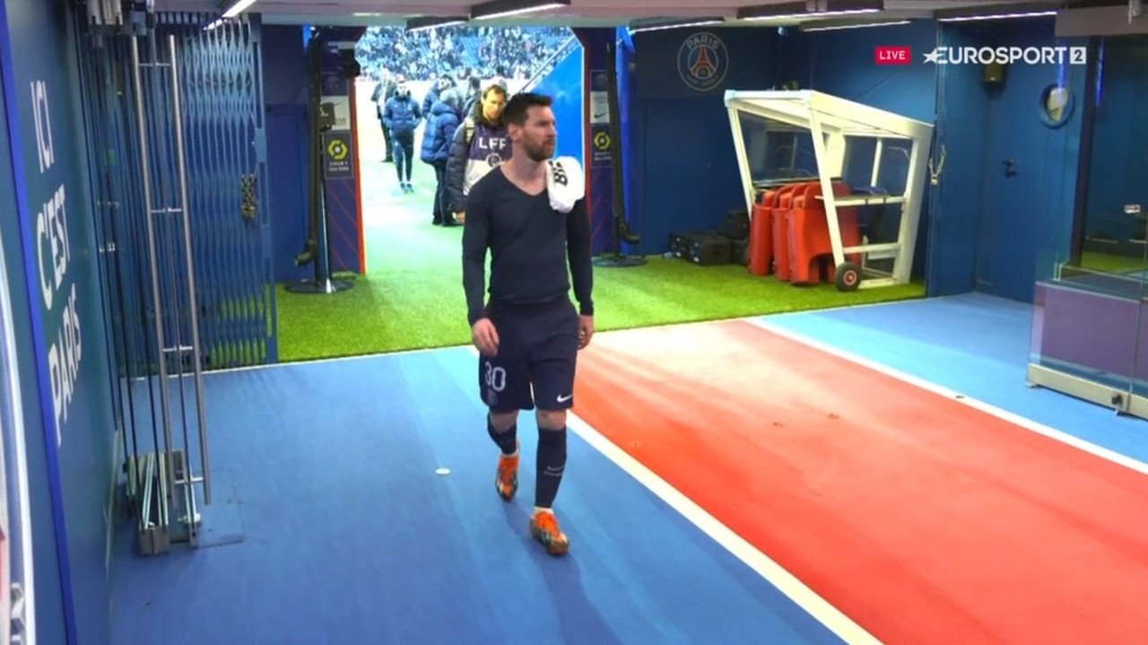 Fischi a Leo Messi. Captura/Eurosport2