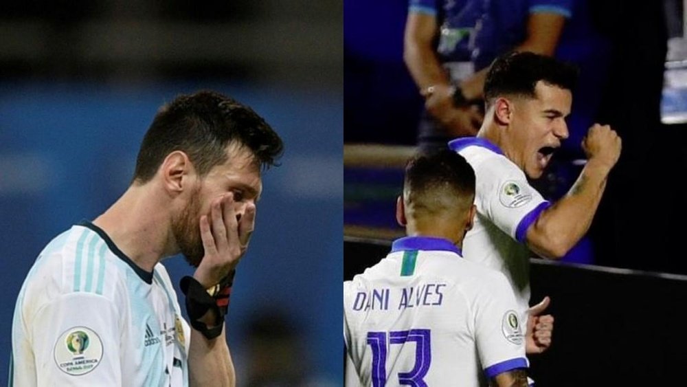 Messi y Coutinho, vidas cruzadas. AFP