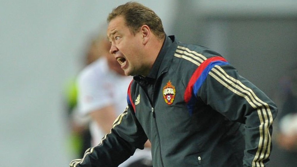 El técnico del CSKA disputó su último encuentro al mando del equipo ruso. EFE