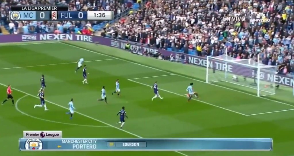 Sane turned home with barely any time on the clock. Screenshot