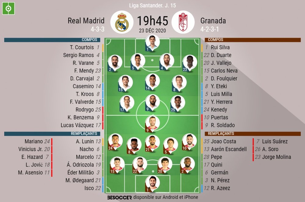 EN DIRECT : Real Madrid - Grenade. besoccer