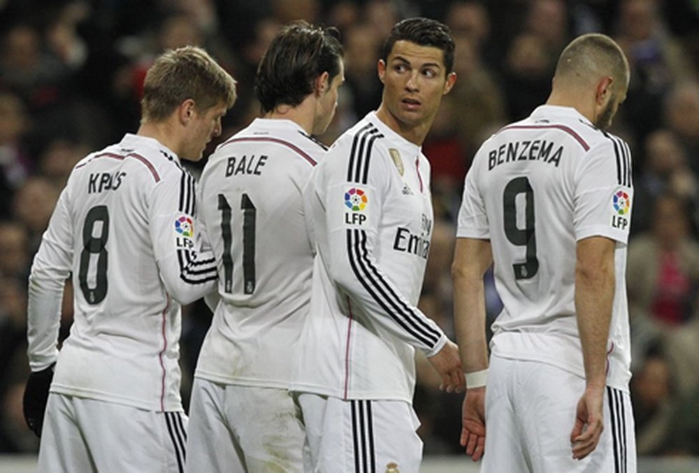 Kroos, Bale, Cristiano and Benzema. AFP