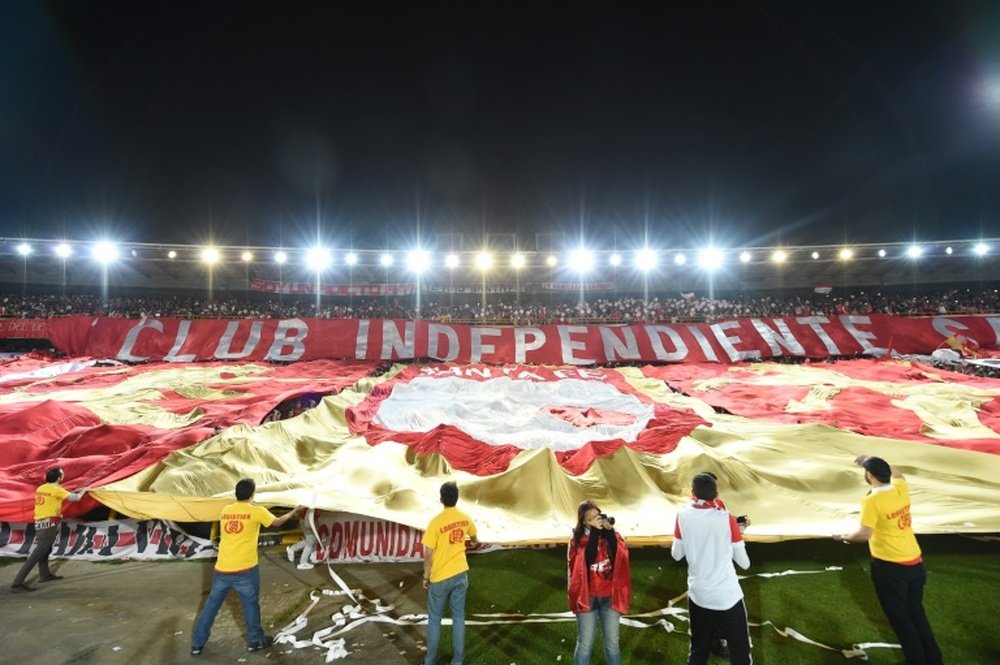 Les supporteurs d'Independiente lors de la finale retour de la Copa Sudamericana contre Huracan