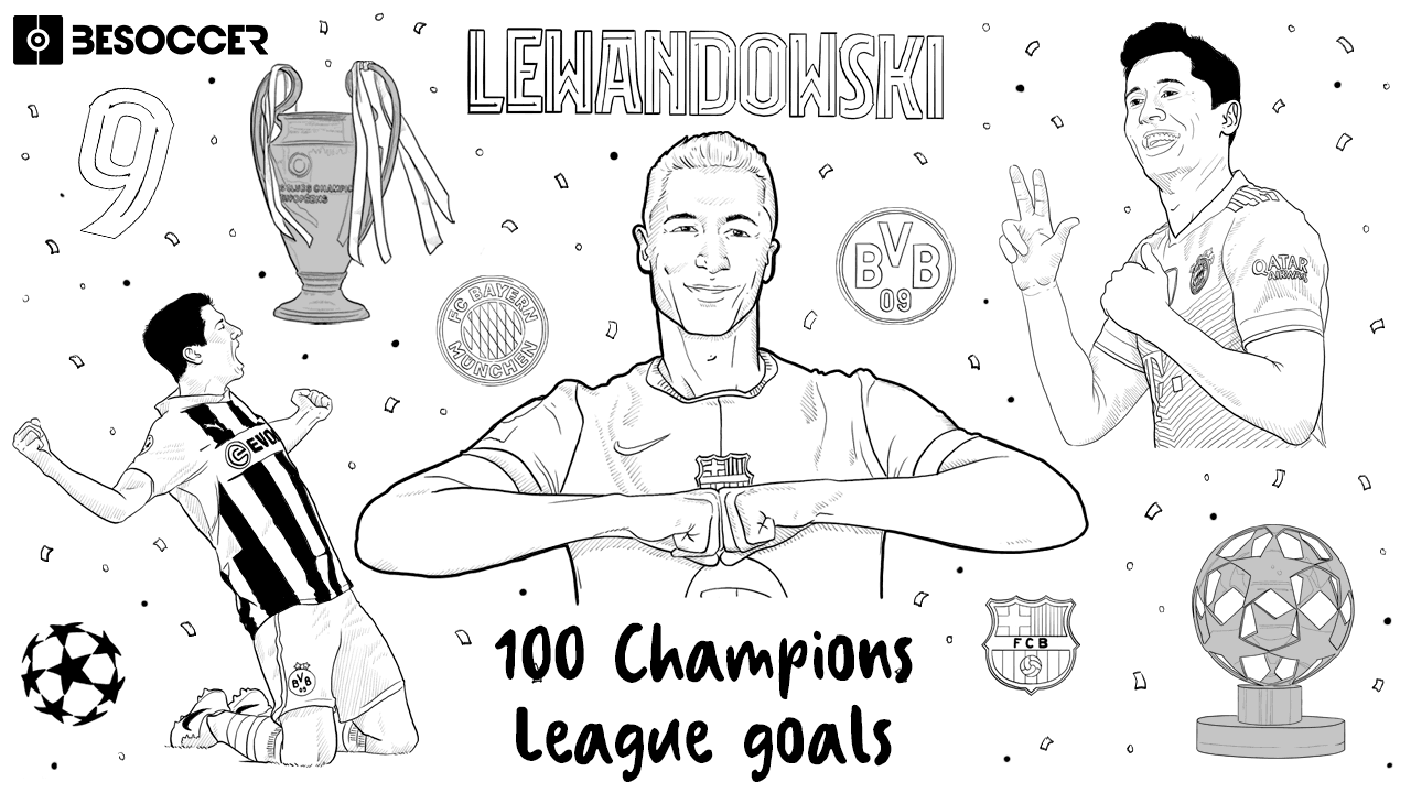 Barcelona striker Lewandowski scores 100th Champions League goal