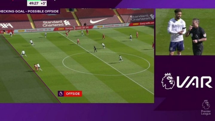Anger as VAR rules out Liverpool goal for fractional offside!
