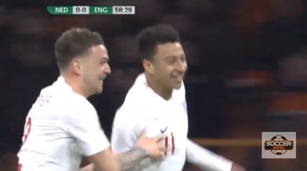 Lingard scored his first England goal.