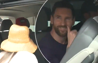 Lionel Messi rumo ao casamento. Captura/DeportesCuatro