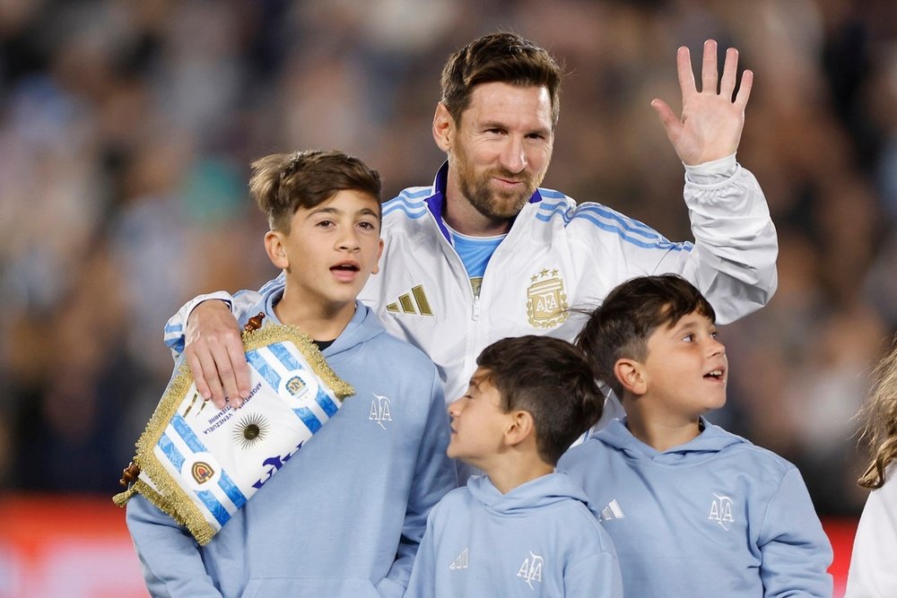 Messi était ravi d'avoir disputé son dernier match de qualification à domicile pour son pays. EFE