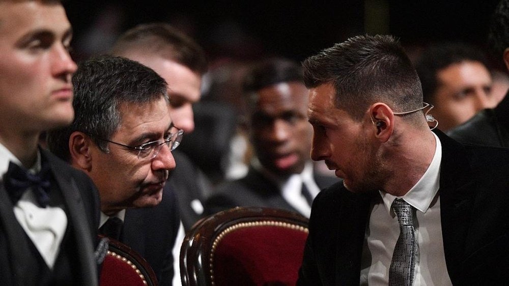 Bartomeu aparca su polémica con Leo Messi. EFE