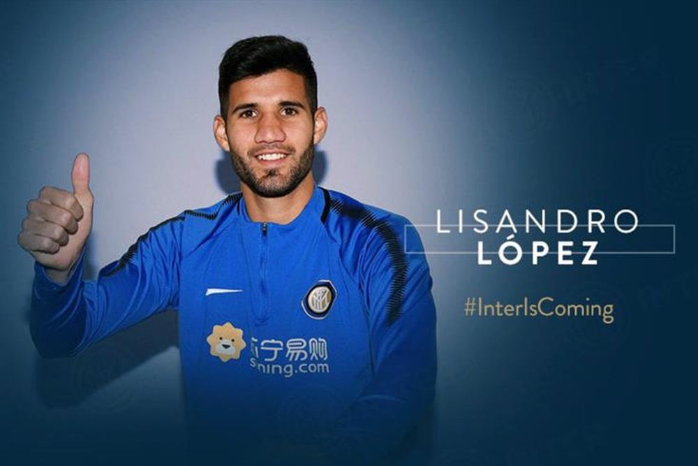 Lisandro López ya es del Inter. FCInternazionale