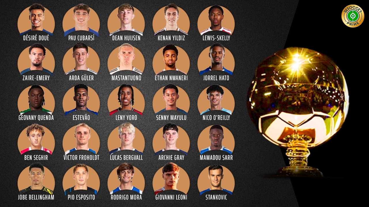 Estos son los 25 candidatos finales del Golden Boy 2025