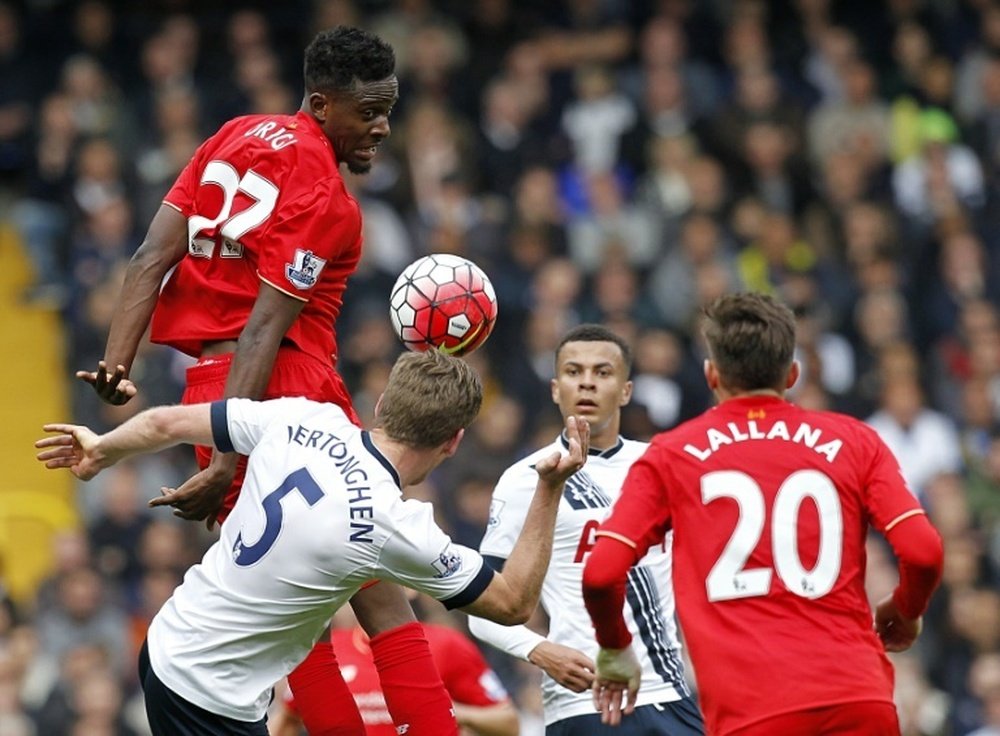 Liverpool recebe a visita do Tottenham. AFP