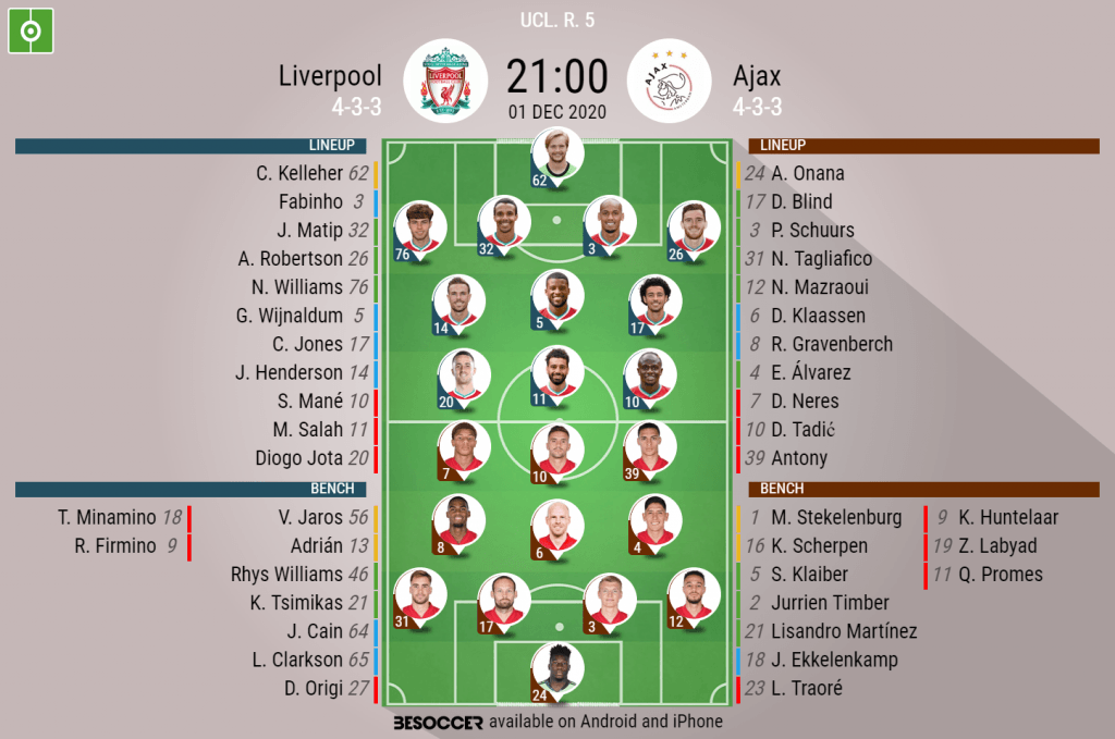 Liverpool v Ajax - as it happened