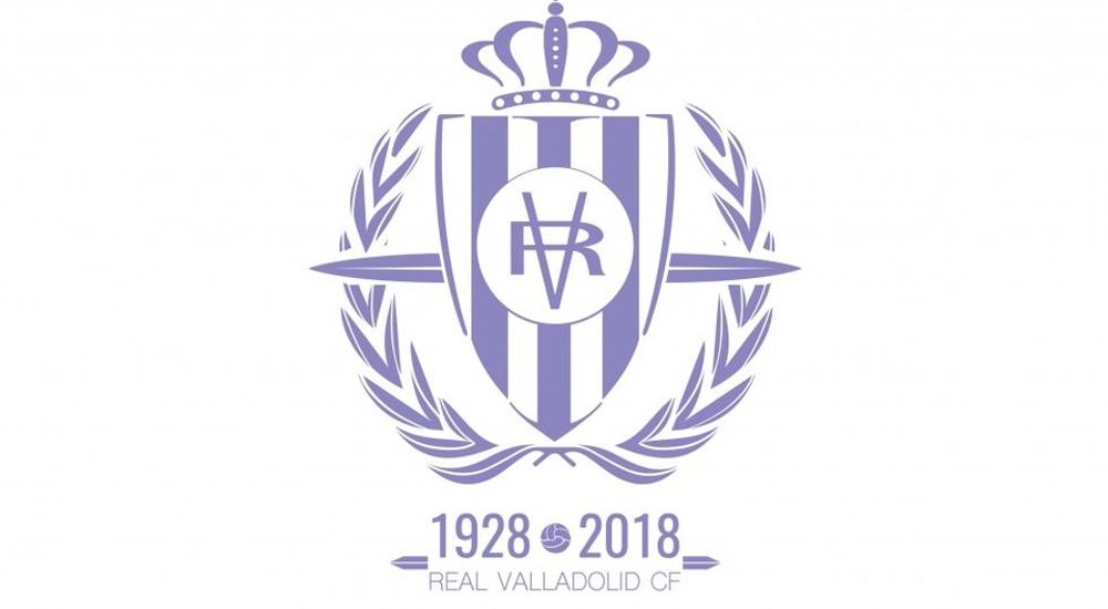 Logo del Real Valladolid para el 90 aniversario del club. RealValladolid