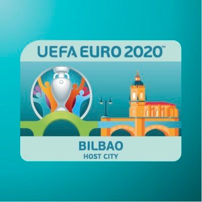 Logotipo de Bilbao para la Eurocopa de 2020. UEFAcom_es