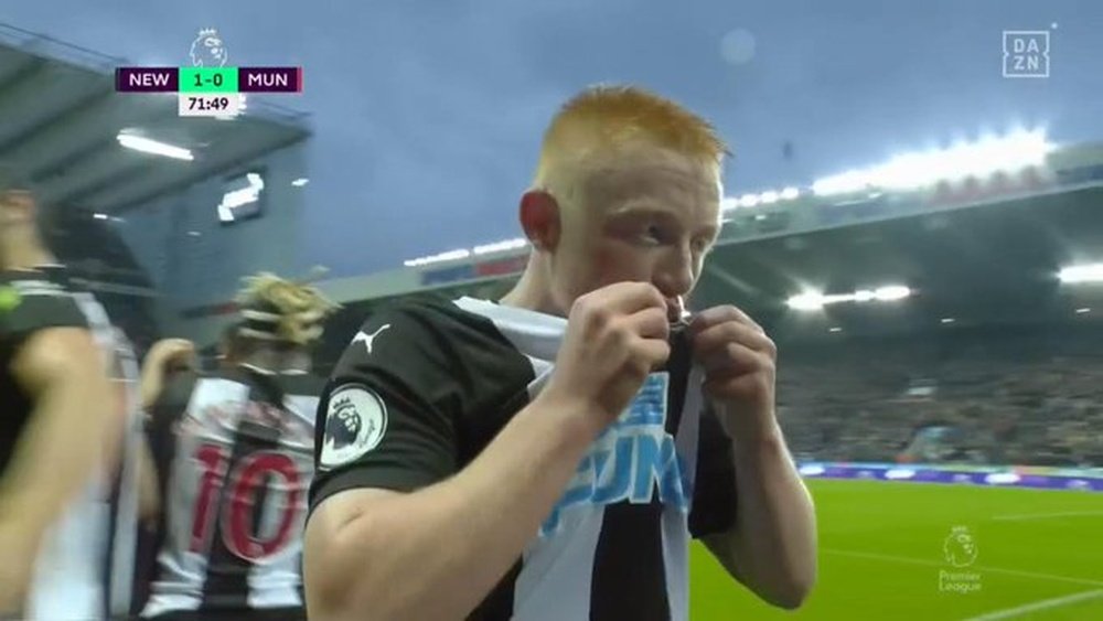Longstaff had an impressive debut. Captura/DAZN