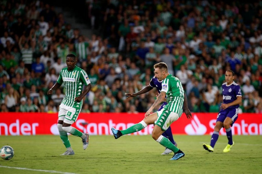 Loren Morón anotó el único gol de su equipo en la derrota ante el Valladolid. RealBetis
