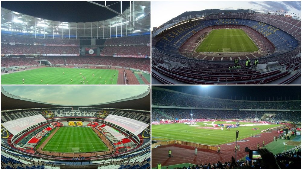 El Camp Nou o el Azteca, entre los 10 estadios más grandes del mundo. BeSoccer