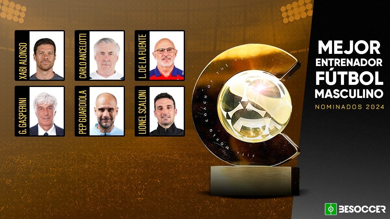 Los 6 nominados al Balón de Oro de los entrenadores. BeSoccer