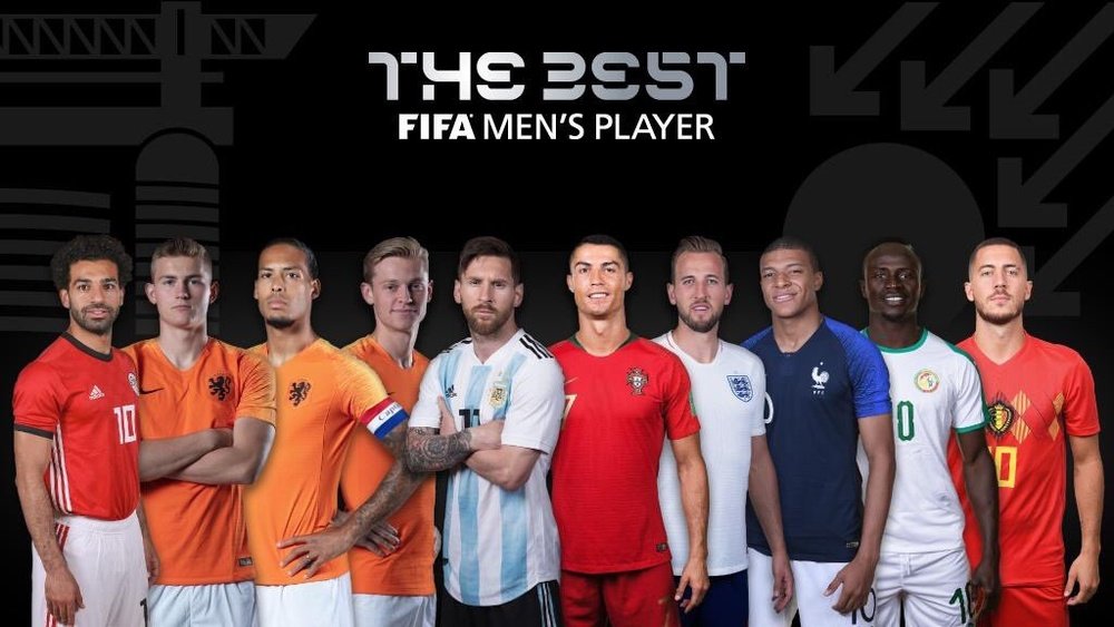 Os candidatos ao The Best de 2019. FIFA